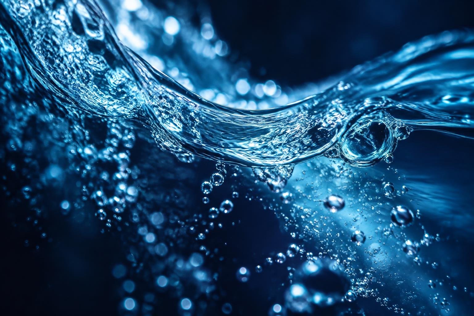Clear water in motion